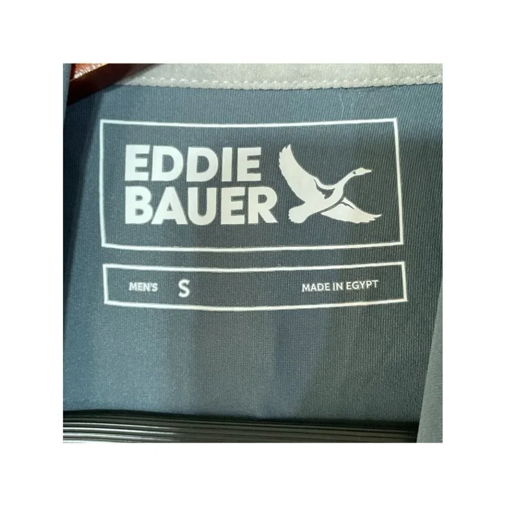 Eddie Bauer Solarfoil Hoodie Men's S Gray Slate Long Sleeve Lightweight